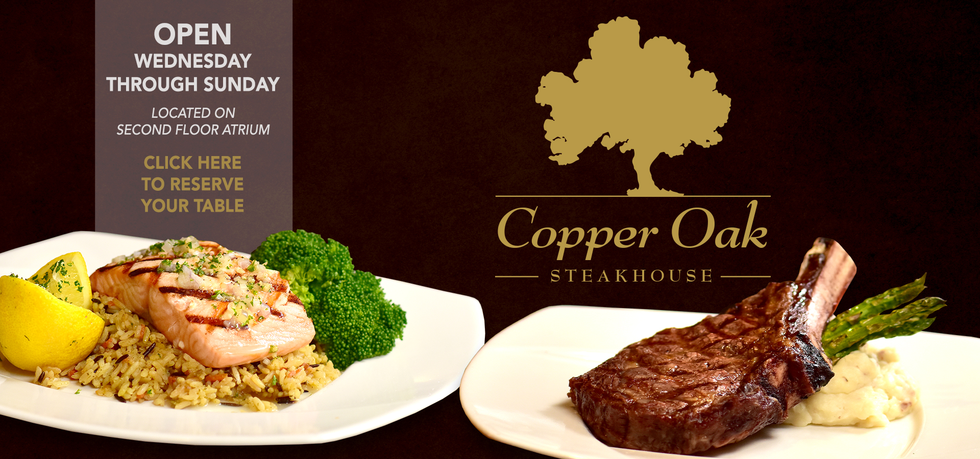 Open Table Reservations for Copper Oak