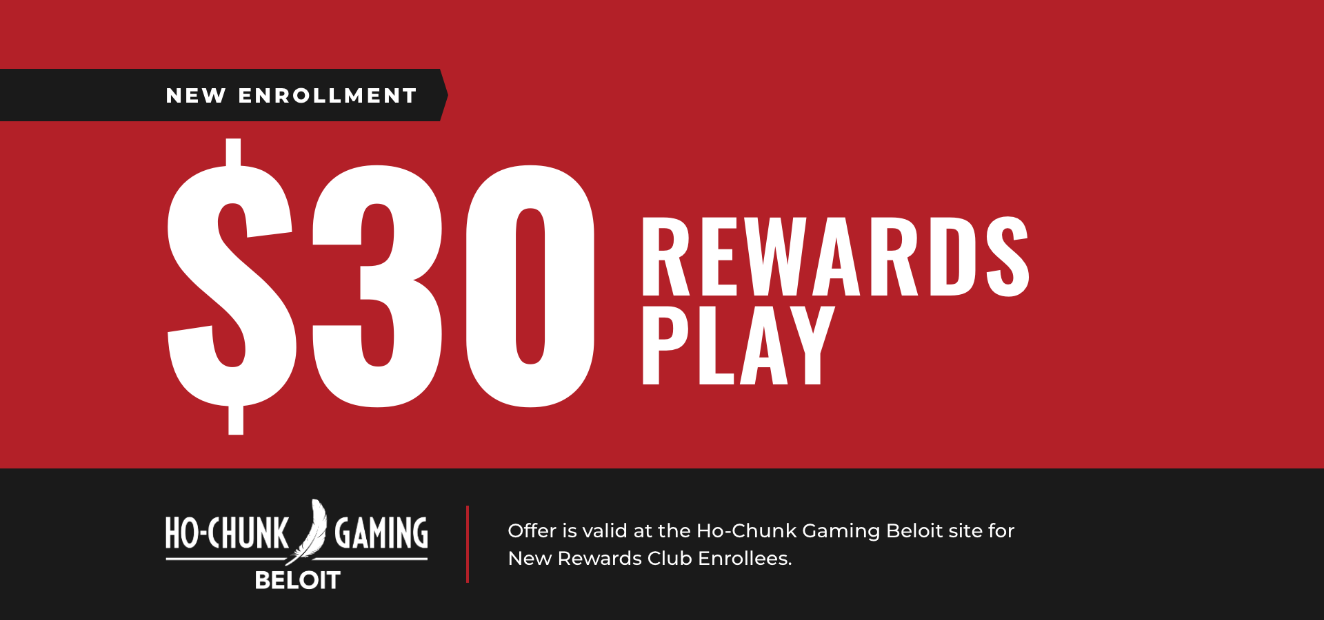 $30 Rewards Play Promotion