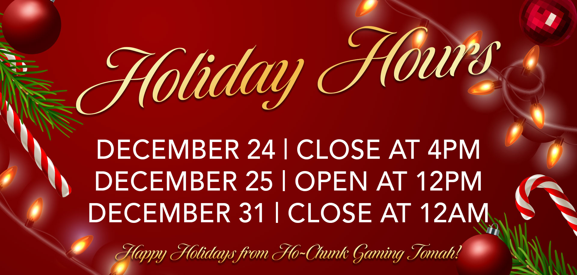 Holiday Hours